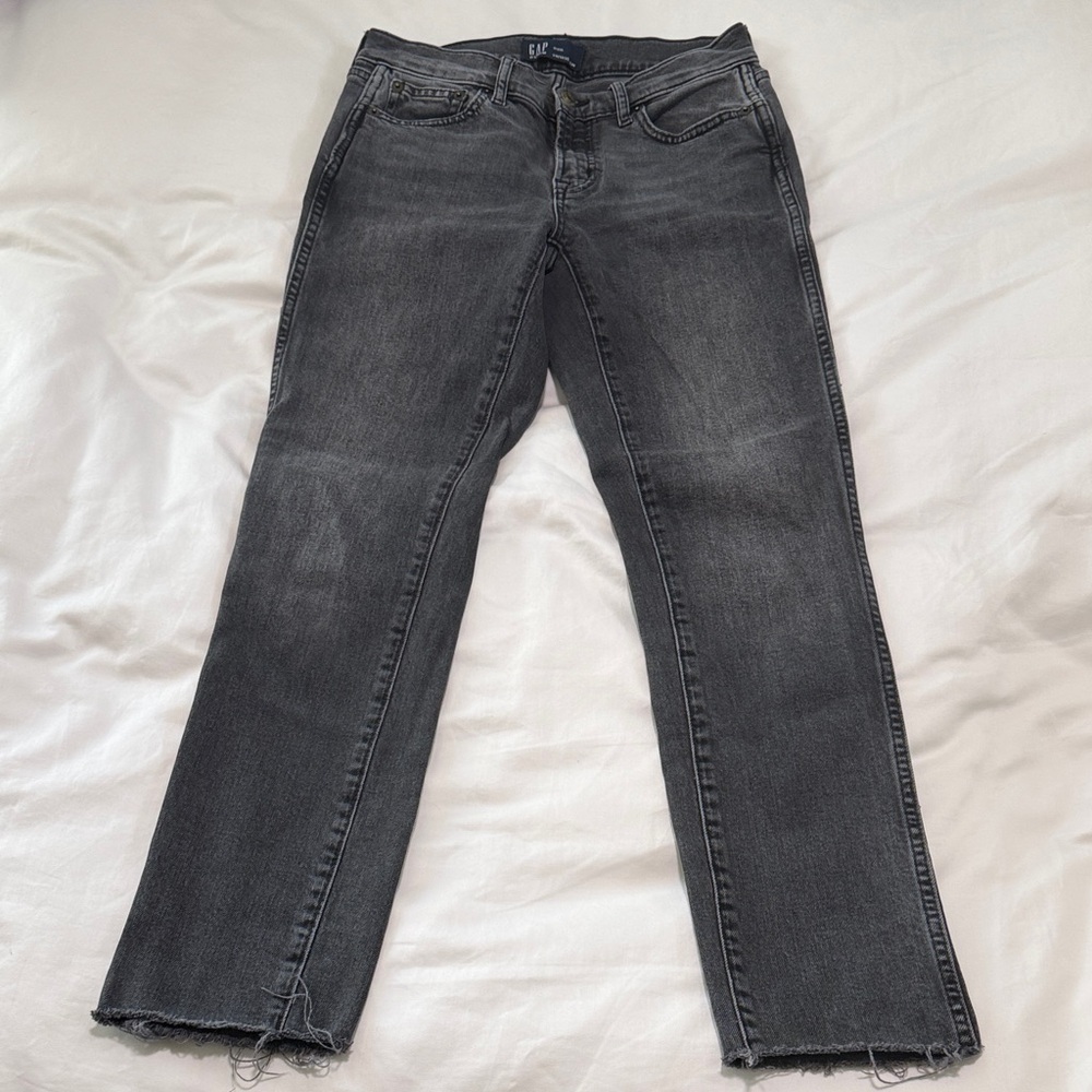 GAP Women's Charcoal Vintage Slim Leg Jeans